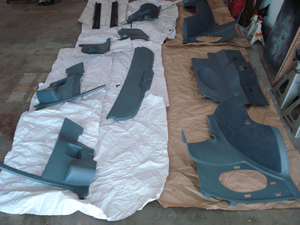 plastic carpet interior restoring paint cargo painted before